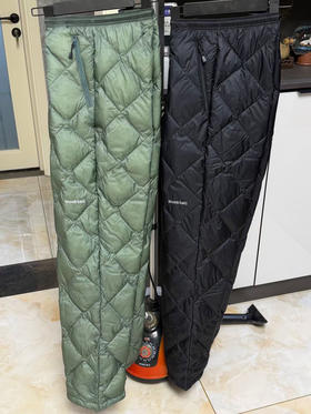 天猫1600，正品蒙贝欧鹅绒羽绒裤，
竟如此惊艳，神奇！！第一次体验！！！
超轻量化，800蓬云朵包裹，怕冷你就来
裤脚抽绳可收紧，两侧拉链口袋，
两个色，尺码S-XL