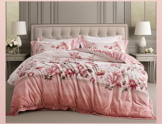 【富安娜】B座7F聚暖牛奶绒床单四件/暖暖芬黛 商品图0