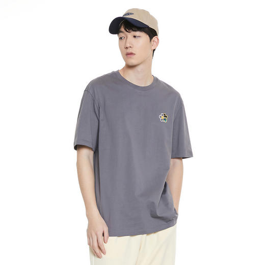 GXG男装夏季时尚简约印花t恤休闲百搭男女同款短袖K&C 商品图7