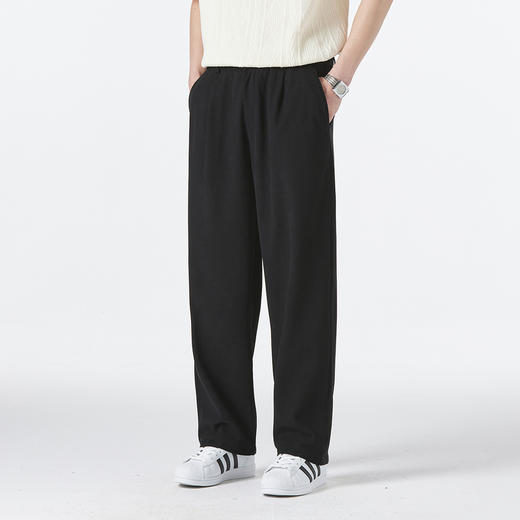 GXG男装【肌理面料】25春季简约日常通勤时尚百搭男式休闲直筒裤K&C 商品图1