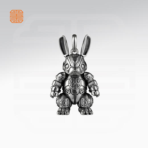 玺匠金铺《足银生肖机甲》足银999 十二生肖吊坠项链生日礼物 商品图4