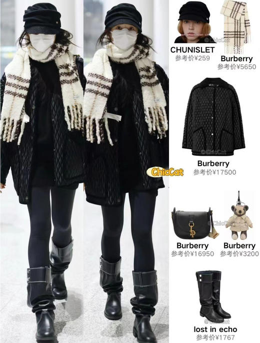 秋冬特惠💰550 巴宝莉围巾早春格纹新款，张婧仪，陈坤众多明星同款新经典格纹款羊驼毛围巾 商品图8