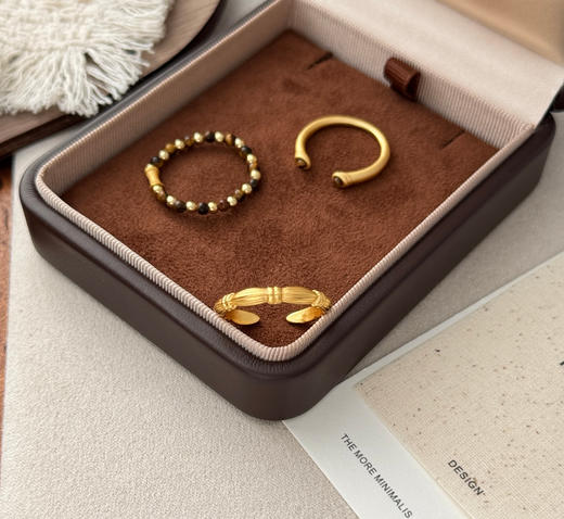 Oups三层美拉德复古戒指虎眼石 商品图7