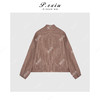 04-2潘依绣丁丁宠粉简约复古翻遍领亚麻格子外套Q48831 商品缩略图1