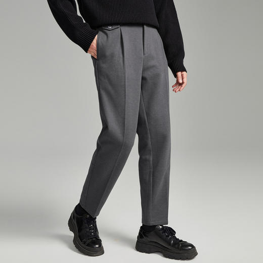 GXG男装秋季日常简约休闲长裤男士百搭直筒裤K&C 商品图11