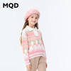 【秒2】【MQD】女童冬季舒适柔软潮酷渐变翻领针织衫 商品缩略图2