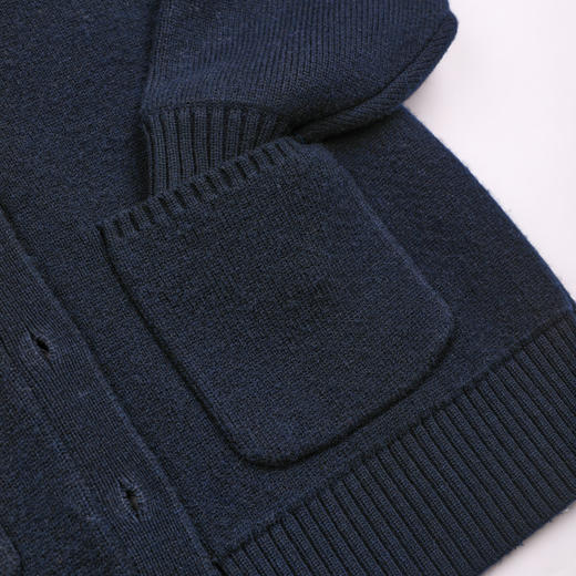 ROMI STUDIO“休闲气质”羊毛混纺厚实中长款针织开衫RWDSLT1918 商品图3