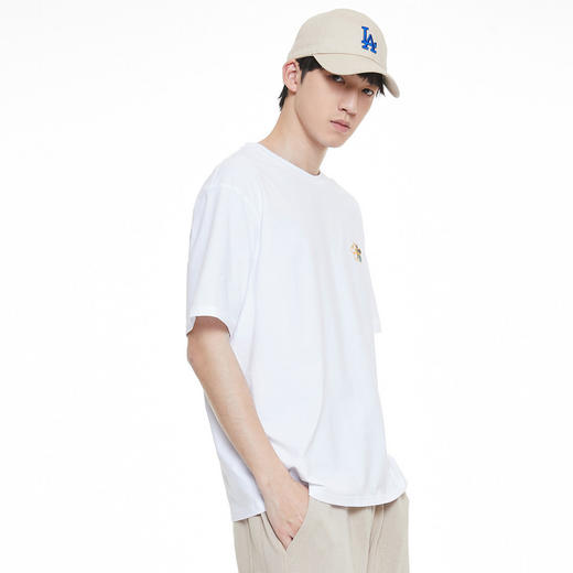 GXG男装夏季时尚简约印花t恤休闲百搭男女同款短袖K&C 商品图4