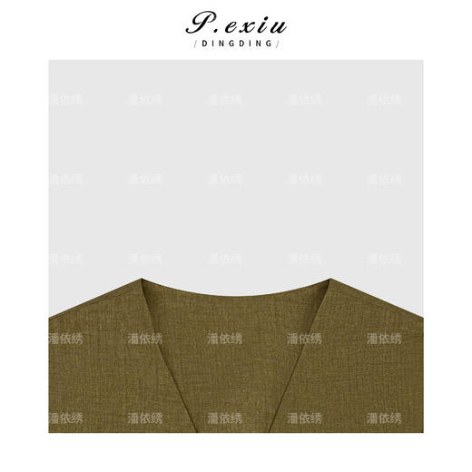 04-2潘依绣丁丁宠粉复古简约英伦风马甲外套Q18281 商品图2