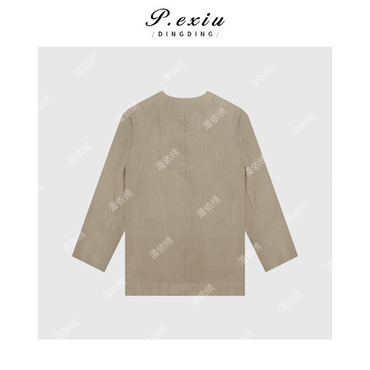 04-6潘依绣丁丁宠粉复古简约百搭长袖西装外套Q19911 商品图1
