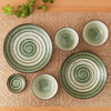 厨房日式超轻量餐具小碗饭碗餐盘深盘 青朽叶 商品缩略图4