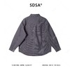 SDSA秋冬新款痞帅男装简约休闲撞色小格子设计长袖衬衫复古百搭 商品缩略图4