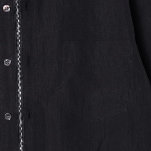 61068SDSA男士秋冬新款痞帅男装潮牌纯色纽扣拉链翻领夹克外套百搭时尚 商品图3