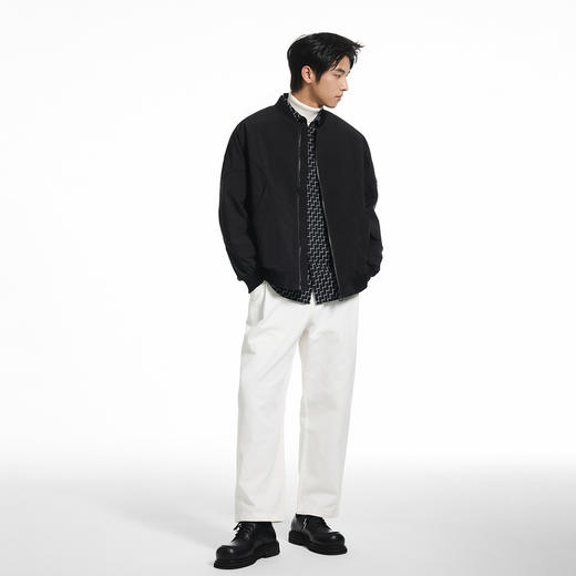 GXG男装【半月形口袋】秋季简约棒球领百搭休闲男式夹克外套K&C 商品图5