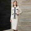 IWY/小香风粗花呢西装套裙女气质撞色职业装千金风米白色工作服25CS903 商品缩略图2
