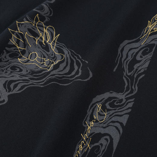 GXG男装【吉祥龙刺绣】春季时尚宽松百搭男士圆领休闲长袖卫衣K&C 商品图7