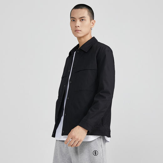 GXG男装春季新品经典翻领外套男士时尚百搭短款夹克K&C 商品图1