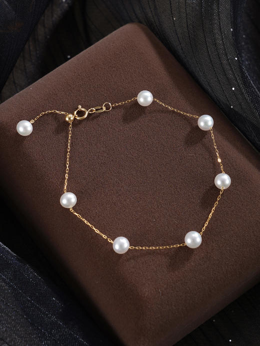 子佩集【星辉溯光】G18K珍珠惜王妃手链【MLKJSL001】4.5mm珠多珠2601 商品图4