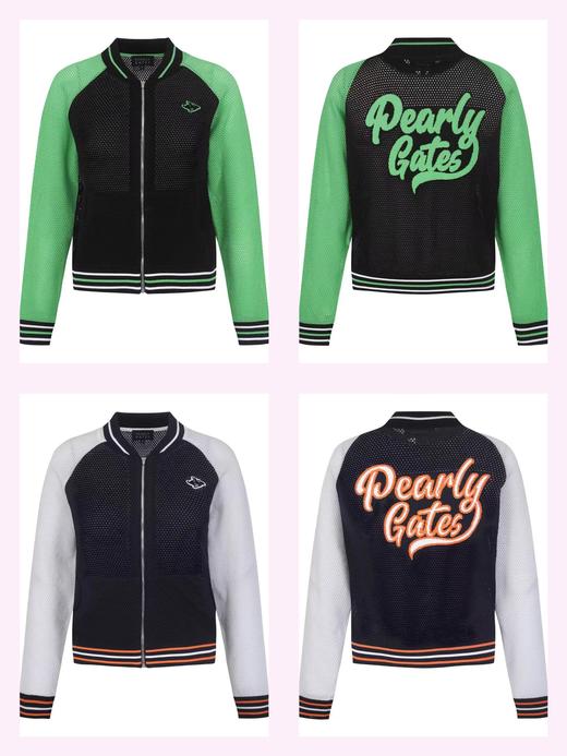 PG春夏新款女士针织网眼拉链开衫外套来了！🌟渠道系列高版本现货‼️明星同款，🇰🇷客户订单，针织网眼透气小外套～好有夏日气息的配色🫶可可爱爱的刺绣徽章，进口原版拉链，不遗漏每一个细节! 商品图2