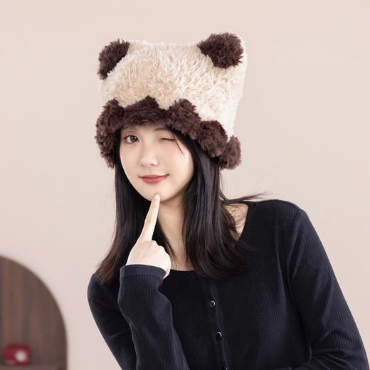 苏苏姐家暖萌爱心绒绒帽手工diy编织钩针绒绒蜜糖毛线团帽子材料包 商品图1