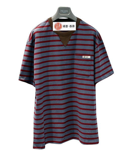 中性款条纹短袖T恤zi020 商品图0