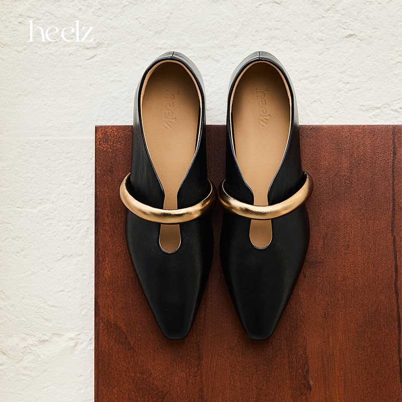 heelz设计师手工鞋履 ｜金条U口羊皮奶奶鞋 1.5 公分