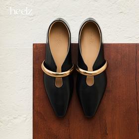 heelz设计师手工鞋履 ｜金条U口羊皮奶奶鞋 1.5 公分