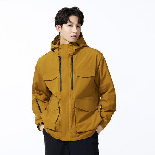 GXG男装【三防】秋季时尚抽绳户外山系拼接贴袋男式连帽夹克K&C 商品图4