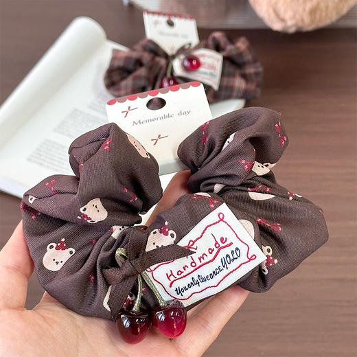 FGKH复古樱桃吊坠发圈皮筋-纪念日百货门店同款167993649 商品图1