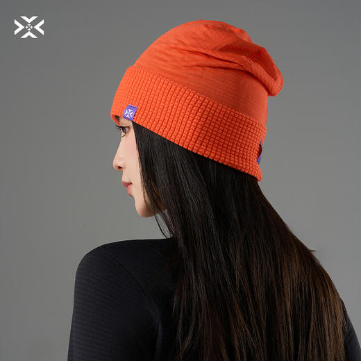 【新款】有为者/热力方格针织帽 秋冬男女户外运动保暖抓绒运动跑步蓄热帽 商品图4