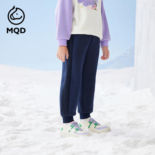 【秒3】【MQD】女童冬季热暖绒保暖舒适趣味装饰针织裤 商品图1