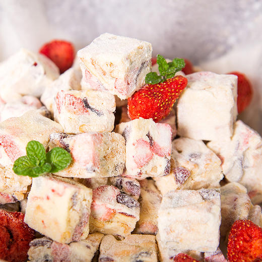 下午茶点心系列·草莓果仁雪花酥--175g*2袋 商品图1