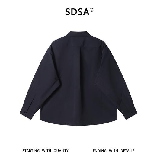 1618101SDSA男士秋冬新款痞帅男装韩版重工小珠子设计翻领长袖衬衫百搭潮 商品图5