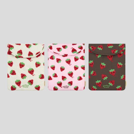 GOODBAI GOODEES 新款时尚趣味草莓印花便携电脑内胆包 商品图0