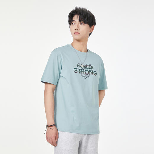 GXG男装【渐变老虎】夏季时尚百搭印花男士纯棉圆领短袖t恤K&C 商品图7