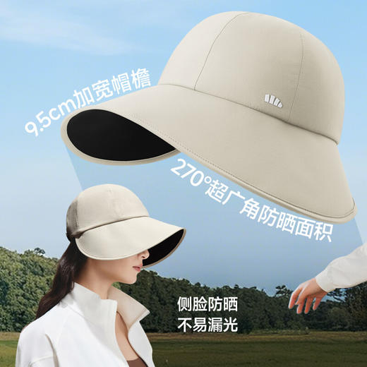 【春上新】【新品】6楼蕉下女士侧脸黑胶鸭舌防晒帽BM715吊牌价199 商品图2