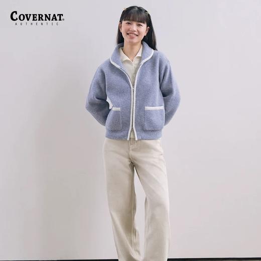 【春上新】【5折】6楼COVERNAT女士针织拉链开衫吊牌价1299折后价649 商品图3