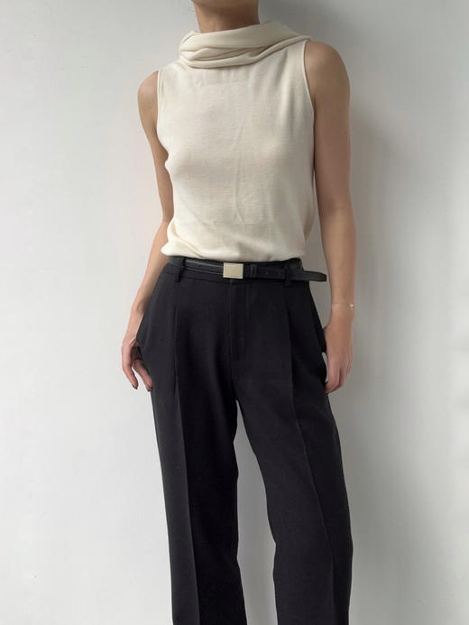 YANYI CHANG｜91910941 可脱卸袖子披肩式 套头毛衫 [ 雅白 ] 商品图7