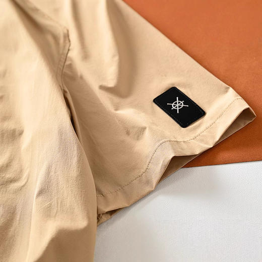 梭织速干面料！2026夏季男士通勤百搭商务休闲短袖衬衫上衣男款 商品图1