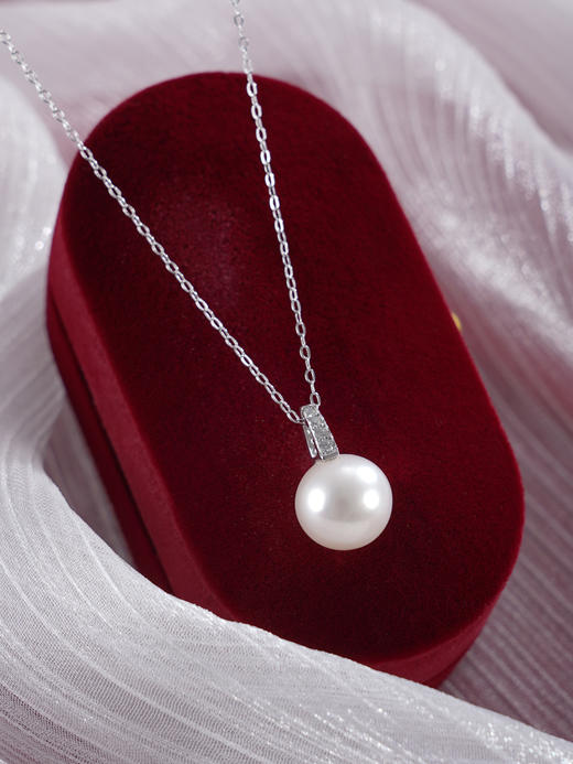 子佩集【小清欢】银S925珍珠惜王妃套链【MLTL023】10mm珠吊球一字2601 商品图6