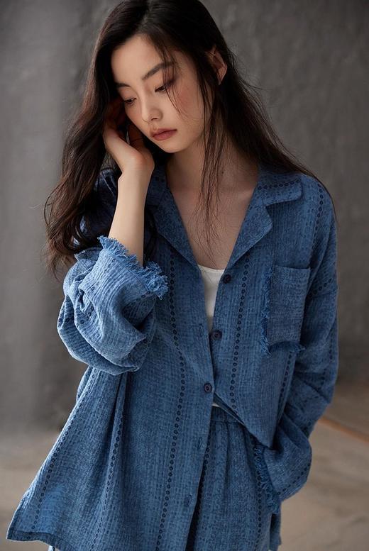 新款品牌正品假日胸垫流苏浪漫A级棉纱家居服睡衣 商品图5