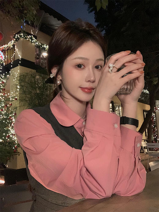 现货 树莓果果 学院氛围/经典甜系衬衫100棉 商品图1