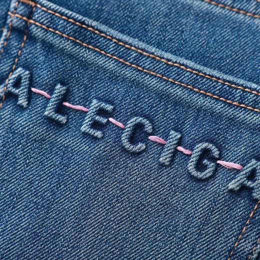 「高货wl」全新升级【铂金会员257/天猫339/差价82】(05103)洛诗琳四面弹天丝棉牛仔裤2026春季新款复古微喇超模裤 商品图2