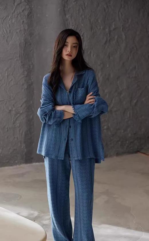 新款品牌正品假日胸垫流苏浪漫A级棉纱家居服睡衣 商品图9