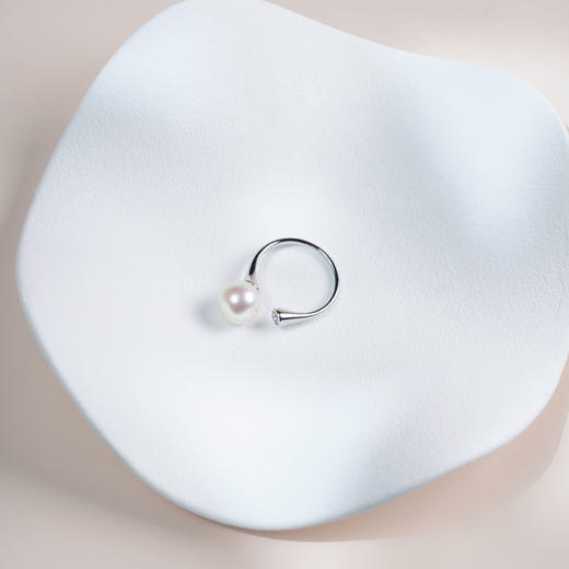日韵凝光系列S925银 Akoya珍珠戒指 9-9.5mm 商品图2