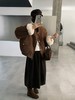 [特价]韩系灯芯绒翻领皮毛一体外套  焦糖色 2510060 商品缩略图0
