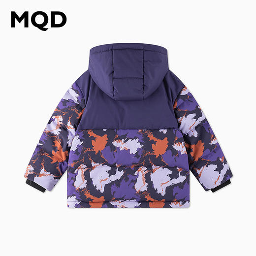 【秒1】【MQD】男童潮酷迷彩花版保暖舒适连帽羽绒服 商品图6