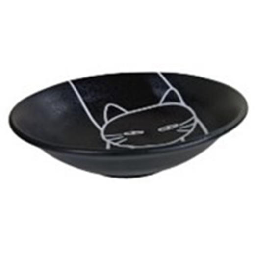 厨房日式超轻量餐具大碗饭碗圆盘餐盘 黑猫白猫 商品图3