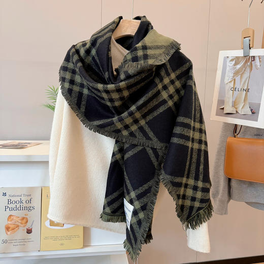 秋冬特惠💰150 巴宝莉围巾《骑士格纹长巾》 商品图2