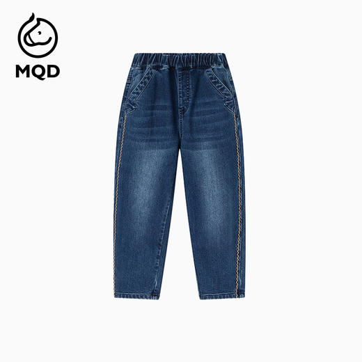 【秒3】【MQD】男童冬季蓄热保暖精致百搭牛仔裤 商品图3